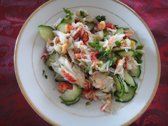 Крабовый салат рецепт без риса