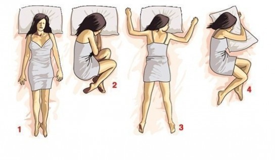 В какой позе спать правильно?