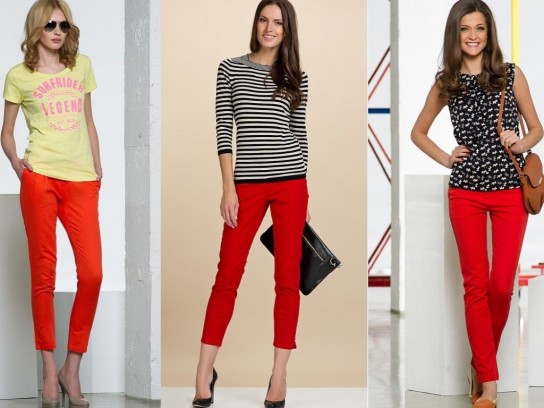 Красные брюки: 5 примеров беспроигрышного сочетания