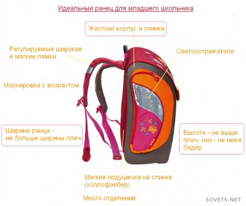 Особенности выбора ранца в первый класс