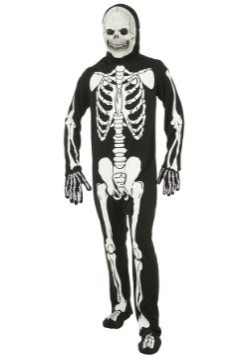 Страшный персонаж Хеллоуина — "живой" скелет
